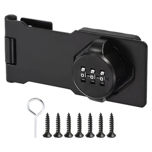 PATIKIL Cabinet Password Lock Rotary Hasp Locks Door Security Latch Lock Slid... - Picture 1 of 7