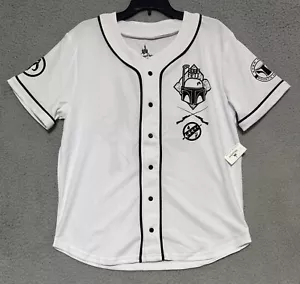 Camiseta de béisbol Boba Fett Bounty Hunter de los parques de Disney para hombre MEDIANA Star Wars NUEVA - Imagen 1 de 9