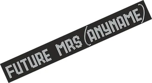 PERSONALIZADO Future Mrs Diamonte Hotfix transferencia de boda PARA FAJAS FAJA S5 - V - Imagen 1 de 3