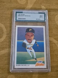 1991 SCORE BARRY BONDS #668 ALL STAR PITTSBURGH PIRATES 1991 SCORE 9.5 MINT+ - Picture 1 of 5
