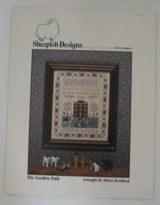 Sheepish Designs Cross Stitch ~  The Garden Path 1986 Pattern Only - Image 1 of 3