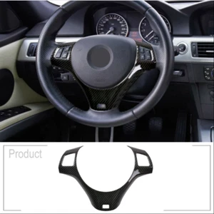 ABS Carbon Car Steering Wheel Cover Accessories Kit For BMW 1 Series E81 2007-11 - Picture 1 of 8