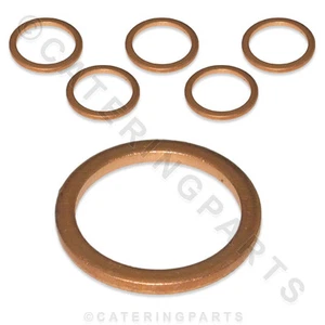 6 x PACK LA PAVONI 362012 FLAT COPPER GASKETS COFFEE MACHINE 18mm x 14mm x 1.5mm