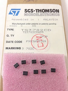 30 pieces TS3702 CD MICROPOWER DUAL CMOS VOLTAGE COMPARATOR TLC3702 NEW - Picture 1 of 5