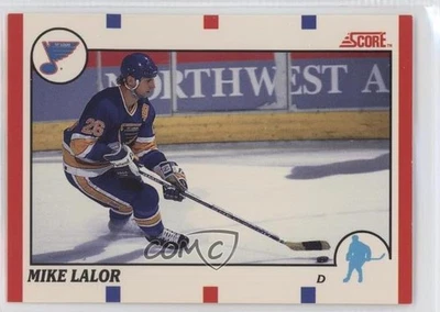 1990-91 Score Bilingual Mike Lalor #67 Rookie RC - Image 1 of 2