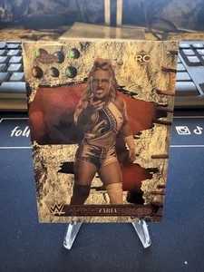 2025 Topps Chrome WWE X Cactus Jack - Zaria #95 (RC) White Refractor - Picture 1 of 2