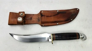VINTAGE WESTERN CUTLERY BOULDER COLO. L-39 FIXED BLADE KNIFE ORIGINAL SHEATH - Picture 1 of 10