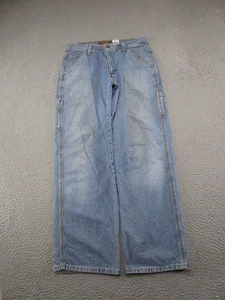 Pantalones de mezclilla de carpintero Levis Silvertab de colección para hombre 31x32 azules sueltos pierna ancha desgastados Y2K - Imagen 1 de 15