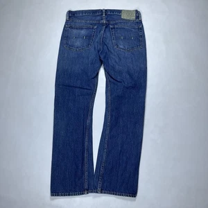 Polo Ralph Lauren RRL Jeans Men's 32x30 Blue Denim Zipper Faded Vintage - Picture 1 of 12