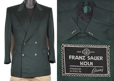Blazer Brioni para hombre 40US/UK 50IT verde 100 % cachemir pico solapa doble pecho Foto 1 de 4