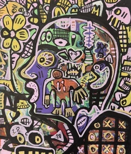 HASWORLD Original Abstract Expressionism Pop Contemporary Art Street Modernism - Picture 1 of 7