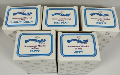 Avon Somersaults Mini Pal In Mug Complete set of 5 NEW IN BOX Zippy Zappy - Image 1 of 4