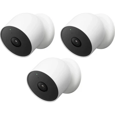 Google Nest 1080p Indoor/Outdoor Battery-Operated Security Camera 2nd Gen - 3PK - Image 1 of 4