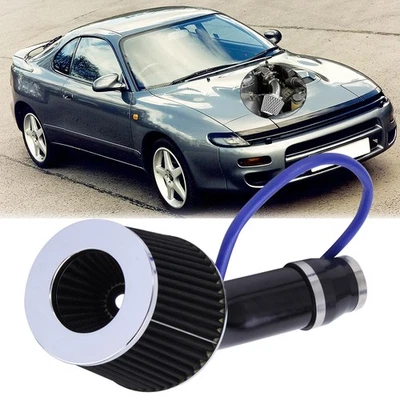 Black Cold Air Intake Filter Alumimum Induction Hose System For Toyota Celica GT - Image 1 of 4