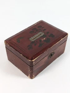 Antique Wooden Safety Coin Box-Small Locking Bank-Decorative & Old Keys - Foto 1 di 15