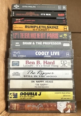12 VTG Rap / Hip Hop Cassette Tape Lot Mic Geronimo Extra Prolific Da Youngstas - Image 1 of 4