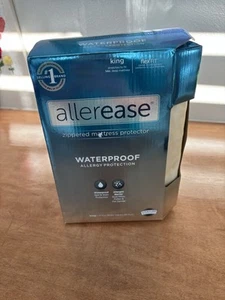 King Size Waterproof Mattress Protector White - AllerEase (M436) - Picture 1 of 2