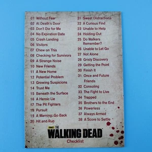 2014 Cryptozoic AMC The Walking Dead Staffel 3 Teil 2 #72 Checkliste - Bild 1 von 2