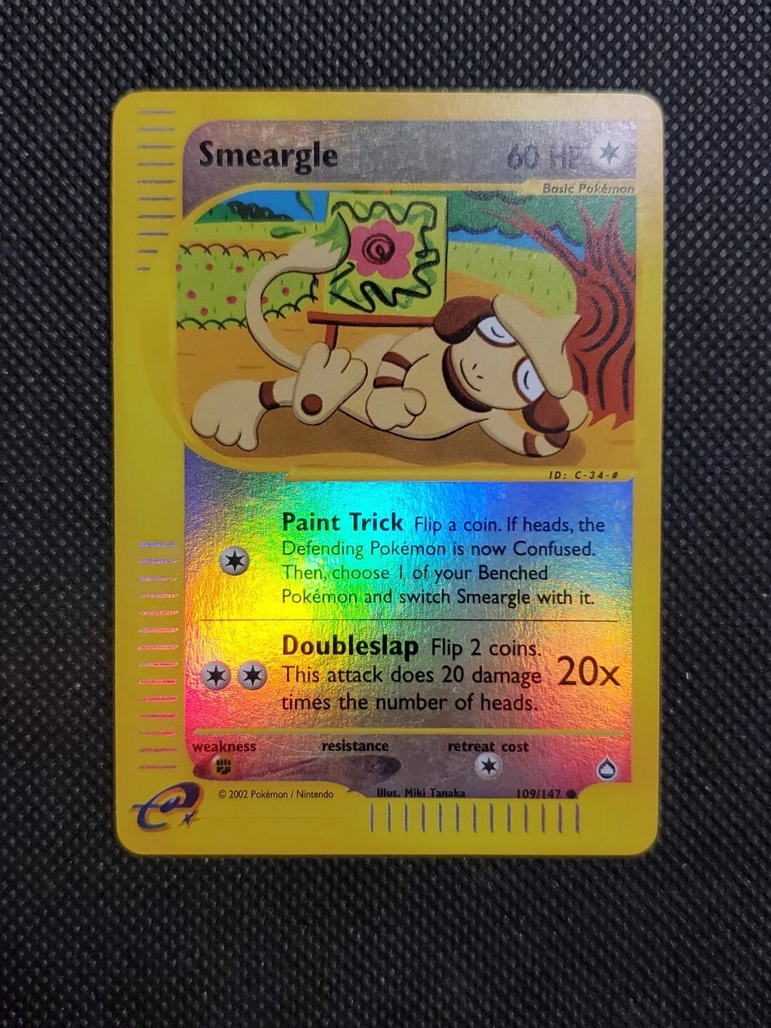 Smeargle - 109/147 - Aquapolis - Common - Reverse Holo - 2003 - Pokemon Card NM