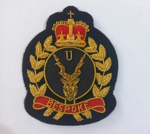 BLAZER LINGOTES DORADOS BORDADO A MANO INSIGNIA MARKHOR DE LUJO A MEDIDA [NUEVO] - Imagen 1 de 2