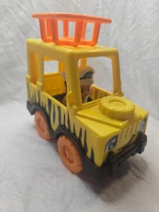 Fisher Price Little People Observe & Learn Safari Vehicle and one figure,preowne - Picture 1 of 8