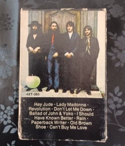 The Beatles - Hey Jude 4XT 385 - RARE Audio Cassette Tape - CARDBOARD SLEEVE - Picture 1 of 5