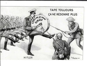 WWII Comic Anti Axis Paul Barbier Postcard German "It Doesn't Sound Anymore" - Picture 1 of 2