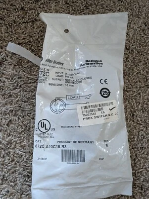 Allen Bradley 872C-A10C18-R3 Proximity Sensor 20-250v-ac - Image 1 of 2