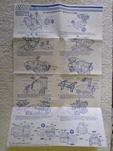 GI Joe Snow Cat Actionfigur Fahrzeug Anleitung Baupläne Hasbro - Bild 1 von 3