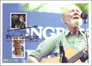Sc. 5708 Pete Seeger Drachenkarten FDC - John Henry Combo - Bild 1 von 1