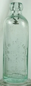 NEW ENGLAND BOTTLING CO MINNEAPOLIS MINNESOTA HUTCHINSON SODA BOTTLE - Picture 1 of 5
