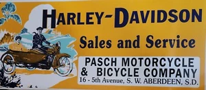 LETRERO HARLEY DAVIDSON PASCH COMPANY 36" X 16" - Imagen 1 de 1