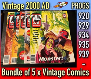 2000 AD 5 x Comic Bundle: Progs 920 929 934 935 & 939 Vintage Used 1990s #2AD3 - Picture 1 of 6