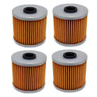 4 Pack Of Oil Filters For Kawasaki Kl600, Klr650, Klx650 Replaces Oem# 16099-004