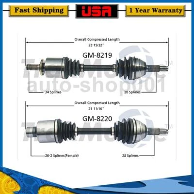 TrakMotive 前驱动乘客侧 CV 轴接头适用于雪佛兰 Epica 2006 — 第 1/3 张图片