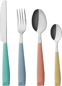 Annova Silverware Set Stainless Steel Cutlery Color Handle Flatware (M - Picture 1 of 6