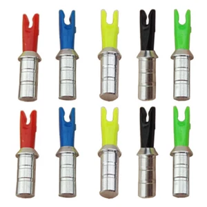50pcs Arrow Aluminum Nock Pin Needles Plastic Tails Archery Arrow Shaft DIY - Picture 1 of 19