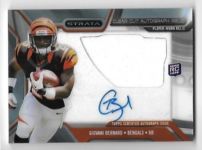 GIOVANI BERNARD 2013 Topps Strata Clear Cut Autograph Relic RC #CCARGB auto - Image 1 of 2