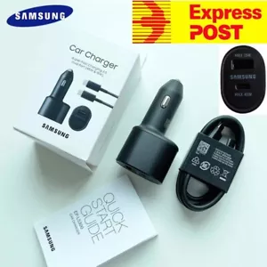 Samsung Super Fast PD Dual Port 45W & 15W car charger for S21, S22, S23 Note 22 - Picture 1 of 10