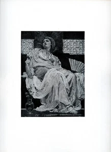 Yellow Marguerites, Albert Moore, 1898 vintage art print - Picture 1 of 4