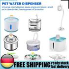 Dog Water Fountain Infrared Sensor Motion USB Automatic Filter Drink Dispenser D