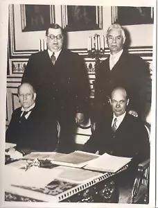 Photo de presse ww2 Pacte de non-agression des états Nordiques 10 Mai 1939 - Imagen 1 de 2