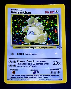 1999 Pokemon KANGASKHAN Jungle HOLO BLEED Misprint ERROR Unlimited Edition 5/64 - Picture 1 of 6