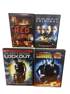 🎬CIA ACTION DVD LOT RED FREEMAN CRIMINAL COSTNER LOCKOUT CONNORS' WAR🎬 - Picture 1 of 4