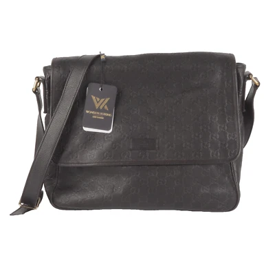 Gucci Guccissima Leather Messenger 223665 Luxury Designer Business Bag OP: 11... - Immagine 1 di 4