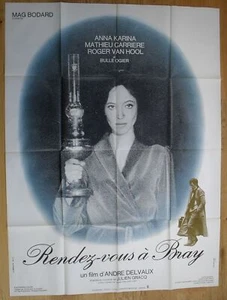 RENDEZ-VOUS A BRAY anna karina bulle ogier affiche cinema originale '71 delvaux - Imagen 1 de 1
