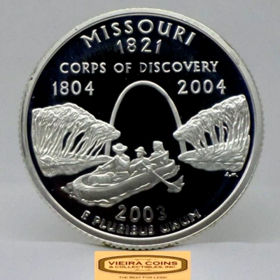 2003-S Missouri State Silver Proof Quarter - #C46161NQ - Image 1 of 2