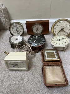 Lot of 8 Antique Westclox Baby Ben Vintage Alarm Clocks As-is for Parts Repair - Picture 1 of 10