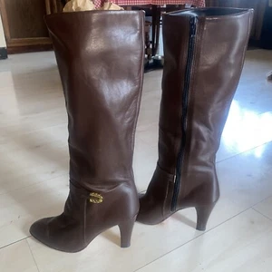 Handmade Leather Boots From Greece Purchased In The 70’s Worn Once Beautiful - Picture 1 of 17