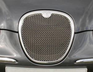 Genuine Jaguar S-Type 2004-2007 Stainless Steel Woven Mesh Grille Insert - Picture 1 of 6